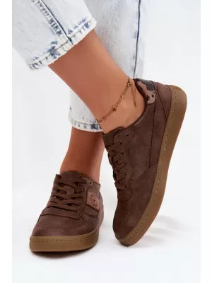 Adidași de damă BIG STAR SHOES UU274017 MARO/BEJ