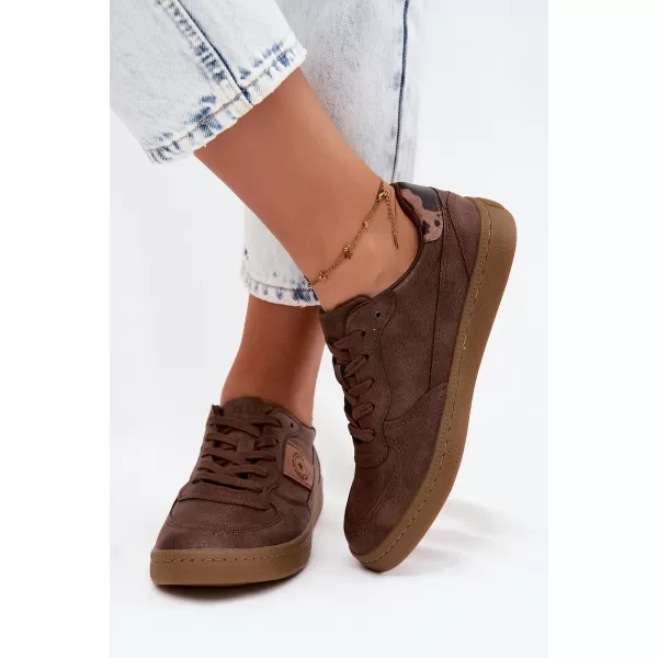  Adidași de damă BIG STAR SHOES UU274017 MARO/BEJ 