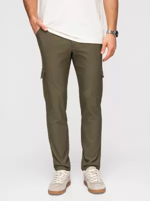 Pantaloni pentru bărbați OMBRE P1515 VERDE MĂSLINIU ÎNCHIS