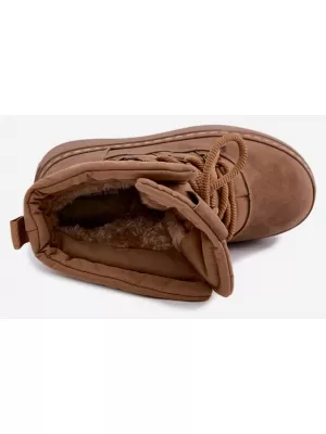 Oameni de zăpadă pentru femei BIG STAR SHOES UU274190 MARO/BEJ