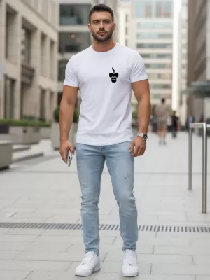 Tricou pentru bărbați DSTREET NX5090R ALB