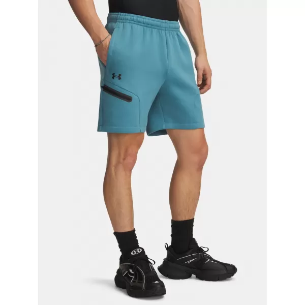  Pantaloni scurți pentru bărbați UNDER ARMOUR UA UNSTOPPABLE FLC SHORTS 1379809-466 ALBASTRU 