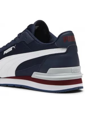 Cizme PUMA ST RUNNER V4 MESH 39966602 CLUB NAVY/ CLUB NAVY/PUMA WHITE/TEAM REGAL RED/PLATINUM GREY