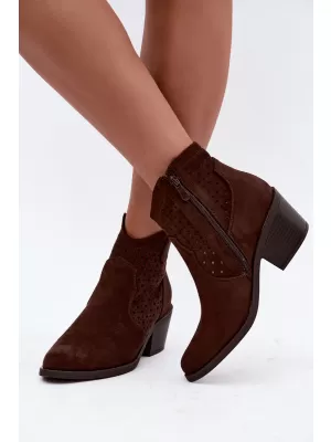 Pantofi de dama S.BARSKI HY62-8149 CIOCOLATĂ