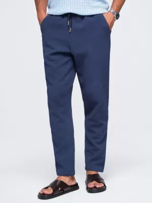 Pantaloni pentru bărbați OMBRE OM-PACP-0310 ALBASTRU MARIN