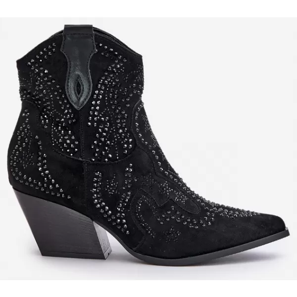  Pantofi de dama cu toc BOTO 9676A NEGRU 