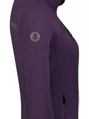 Hanorac ușor de damă din fleece NORDBLANC MAPLE NBSFL8374 VIOLET ÎNCHIS