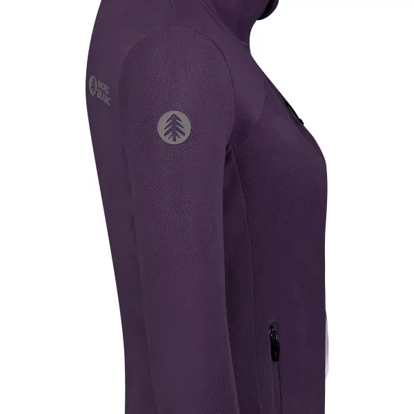  Hanorac ușor de damă din fleece NORDBLANC MAPLE NBSFL8374 VIOLET ÎNCHIS 