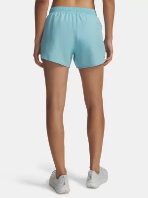 Pantaloni scurți de damă UNDER ARMOUR UA FLY BY 3 SHORTS 1382438-425 ALBASTRU