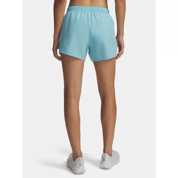  Pantaloni scurți de damă UNDER ARMOUR UA FLY BY 3 SHORTS 1382438-425 ALBASTRU 