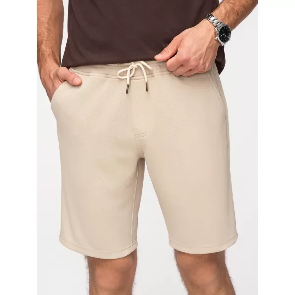  Pantaloni scurți pentru bărbați OMBRE OM-SRSK-0124 BEJ 