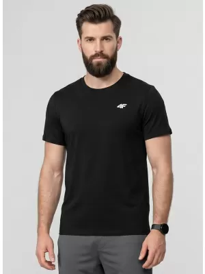 Tricou pentru bărbați 4F WAW25TTSHM2373 NEGRU ADÂNC