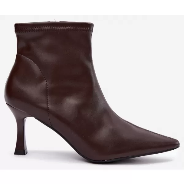  Botine de dama BOTO 7107 CIOCOLATĂ 