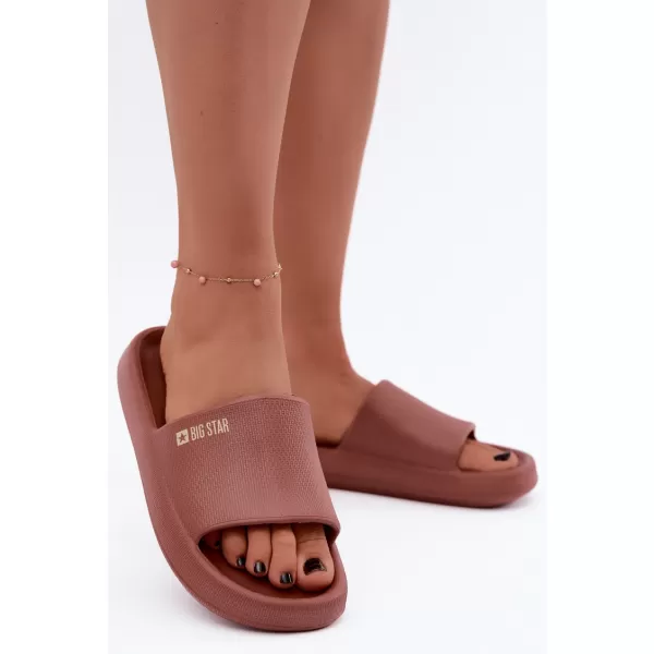  Papuci de damă BIG STAR SHOES UU274088 NUANȚE DE ROȘU 