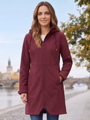Palton cald de damă softshell ALPINE PRO IBORA 2 RODODENDRON