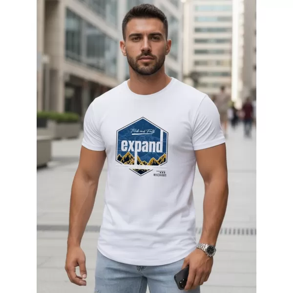  Tricou pentru bărbați DSTREET NX5004R-WH ALB 