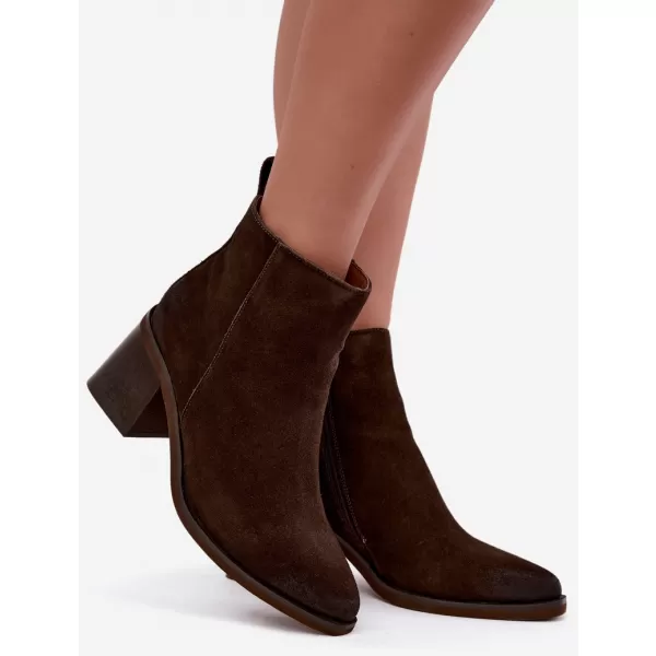  Botine de dama VINCEZA 133100 CIOCOLATĂ 