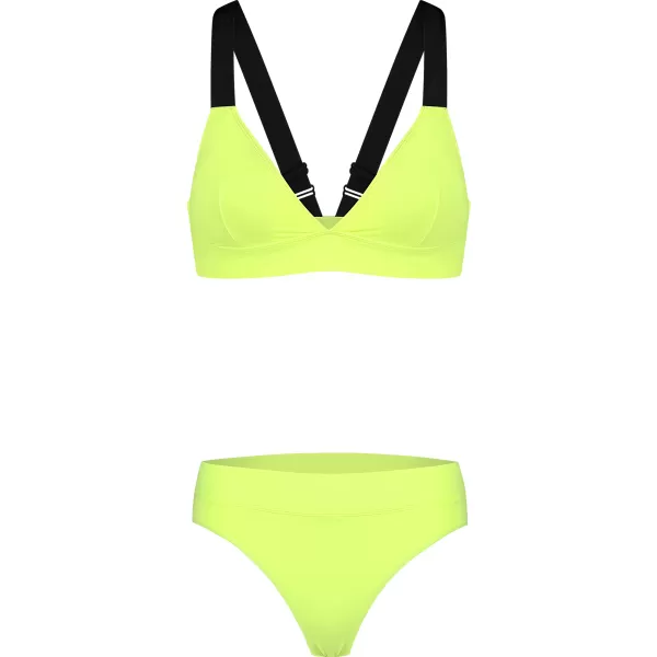  Fund de bikini de damă NORDBLANC ETHEREAL NBSSS8241 GALBEN STRĂLUCITOR 