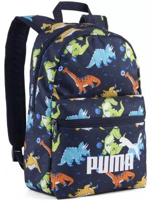 Rucsac PUMA PHASE AOP SMALL BACKPACK 09132414 PUMA NAVY/SPORTY DINO AOP