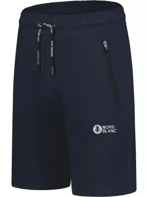 Pantaloni scurți din bumbac pentru bărbați NORDBLANC RELAXEDFIT NBSPM8254 ALBASTRU ÎNCHIS