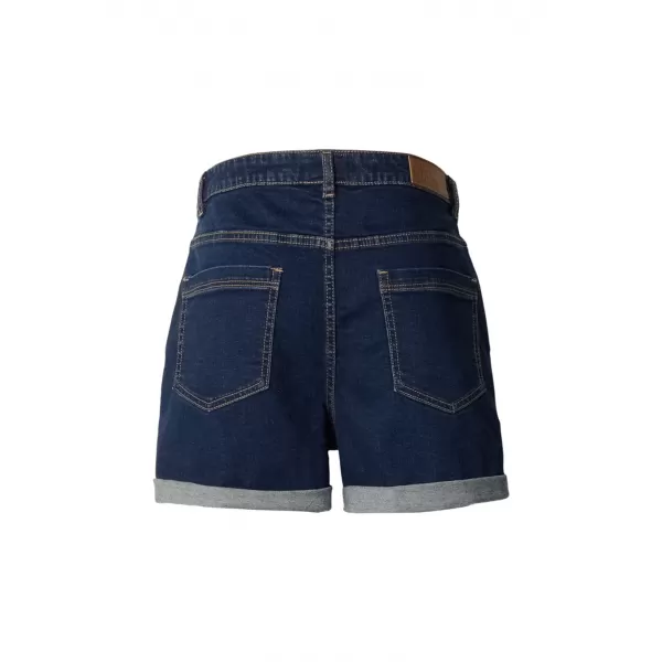  Pantaloni scurți de damă URBAN CLASSICS TB8371 ALBASTRU ÎNCHIS SPĂLAT 