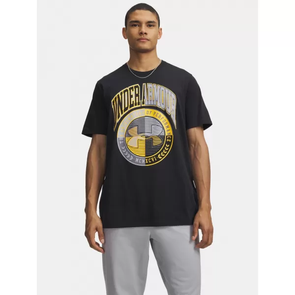  Tricou pentru bărbați UNDER ARMOUR M VARSITY CREST SS 6009249-001 NEGRU 