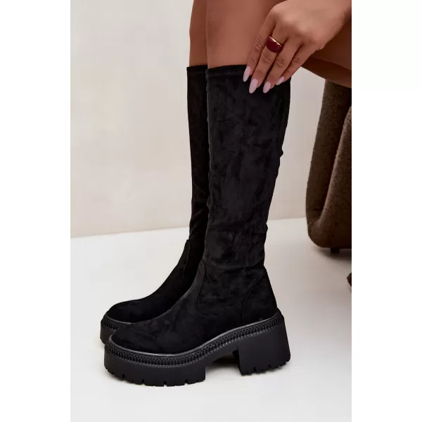  Cizme de dama BOTO 9671A-1 NEGRU 