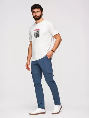 Pantaloni pentru bărbați OMBRE P1517 ALBASTRU ÎNCHIS