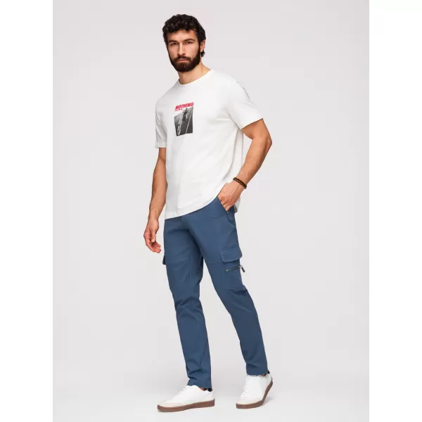  Pantaloni pentru bărbați OMBRE P1517 ALBASTRU ÎNCHIS 