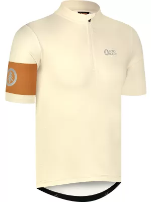 Tricou de ciclism pentru bărbați NORDBLANC CAMEL NBSMF8079 BEJ