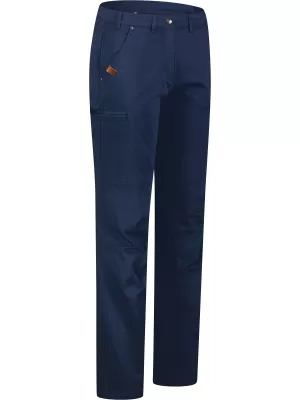 Pantaloni de dama din bumbac NORDBLANC VILLAGE NBSPL8367 ALBASTRU