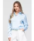 Cămașă de damă OMBRE OW-SH-E0059 ALBASTRU