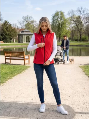 Vesta de dama fleece ALTISPORT ALW002525 ROŞU