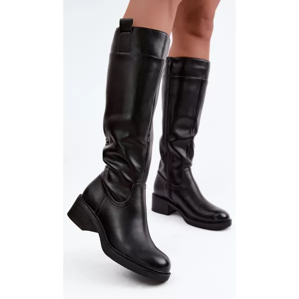  Cizme de dama SERGIO LEONE KZ-22 NEGRU 