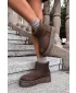 Pantofi de dama BIG STAR SHOES UU274223 UMBRE MARO/BEJ