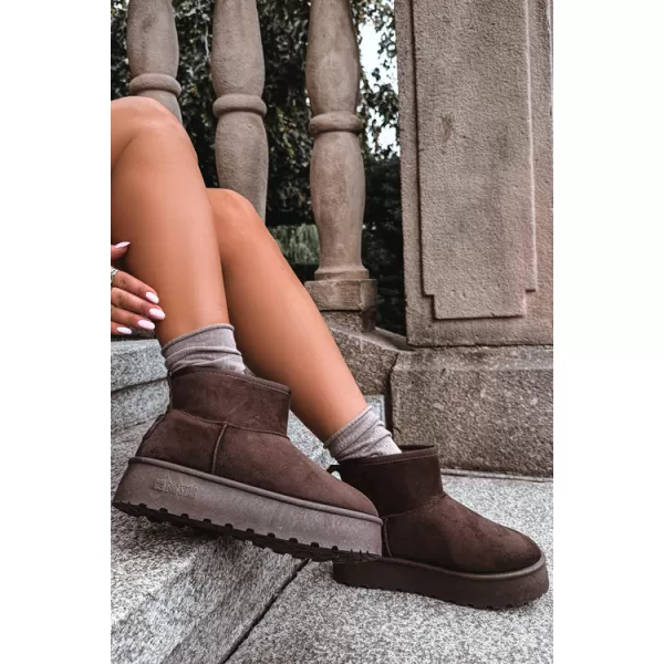  Pantofi de dama BIG STAR SHOES UU274223 UMBRE MARO/BEJ 