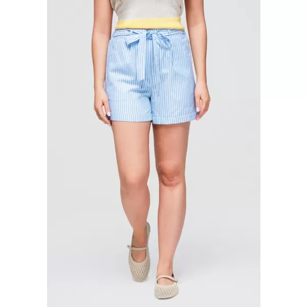  Pantaloni scurți de damă OMBRE OW-ST-E0005 ALBASTRU DESCHIS 