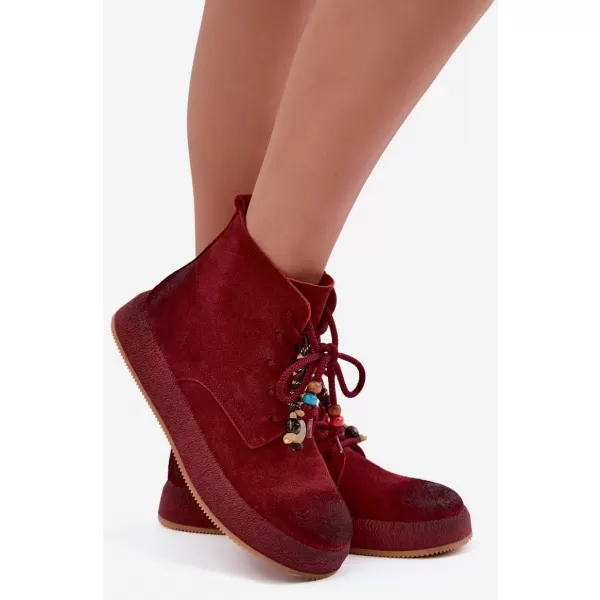  Botine de dama ARTIKER 59C1131 NUANȚE DE ROȘU 