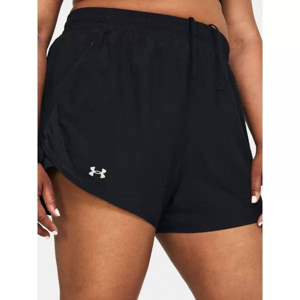  Pantaloni scurți de damă UNDER ARMOUR UA FLY BY 3'' SHORTS 1382853-001 NEGRU 