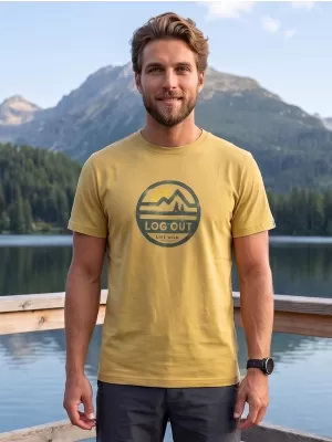 Tricou pentru bărbați ALPINE PRO TERMES 4 VARIANTA DE PC DE SUD MOSS