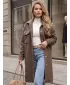 Palton de damă DSTREET NY0803 BEJ