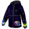 Jachetă softshell pentru copii WAMU DUHOVÁ KOČKA VIOLET ÎNCHIS