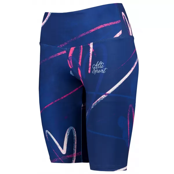  Jambiere premium pentru genunchi pentru femei (marimi noi) ALTISPORT VOJ/ALW082LEG06 ALBASTRU ÎNCHIS 