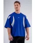 Tricou supradimensionat cu capac pompă NEBBIA PRIMAL 871 ALBASTRU