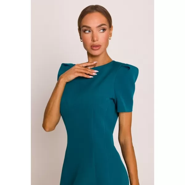  Rochie MOE M777 ALBASTRU OCEANIC 