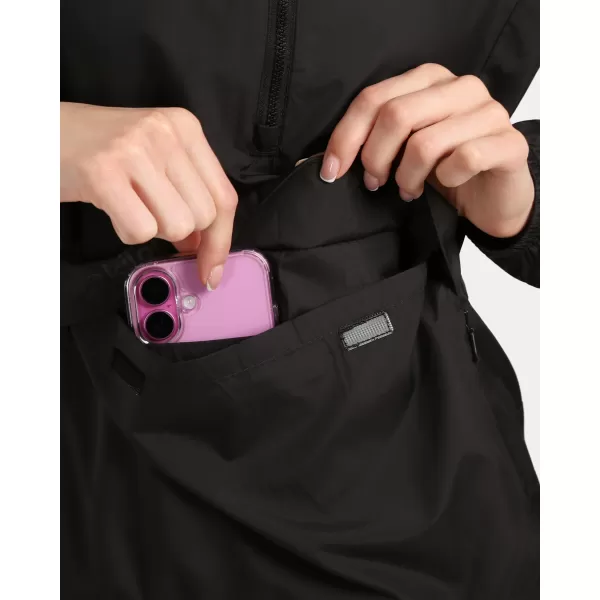  Blazer de vânt pentru femei KILPI ANORI-W 1L0111KI NEGRU 