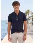 Tricou pentru bărbați cu guler ALTISPORT NP/ALMST90601 OPAL NEGRU