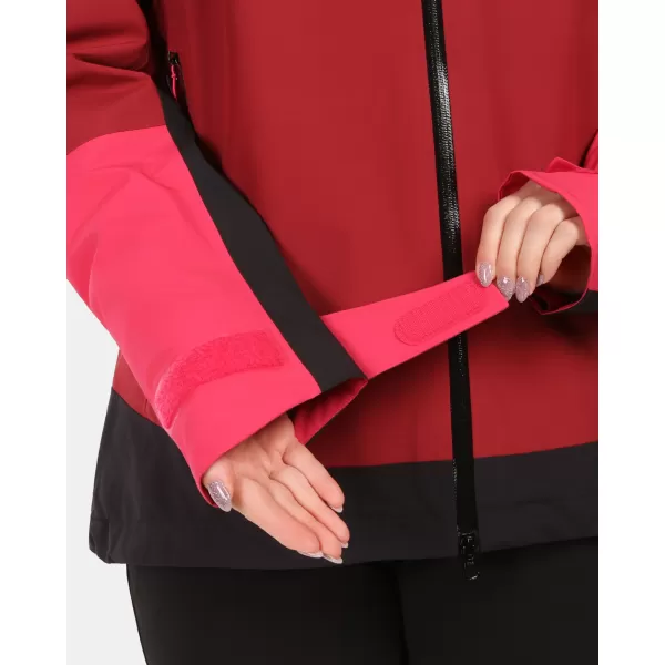  Jachetă hardshell pentru femei KILPI MAMBA-W 1L0101KI ROȘU ÎNCHIS 