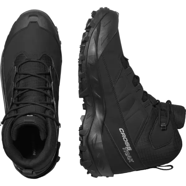  Pantofi pentru bărbați SALOMON CROSSTRAK WATERPROOF L47570200 NEGRU/NEGRU/ASFALT 