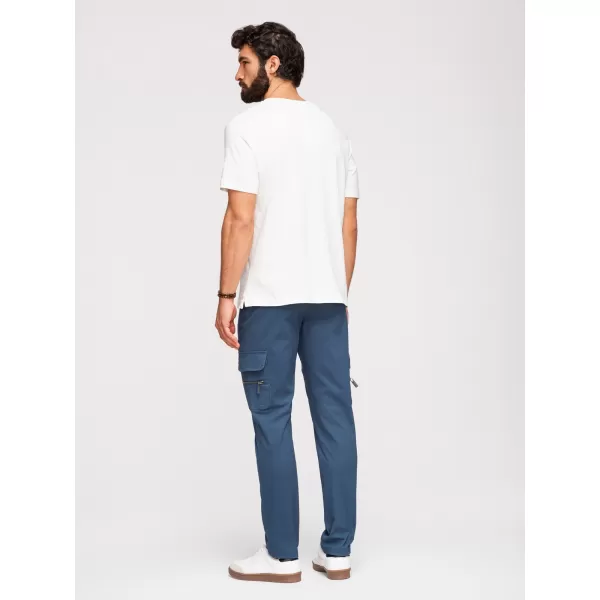  Pantaloni pentru bărbați OMBRE P1517 ALBASTRU ÎNCHIS 